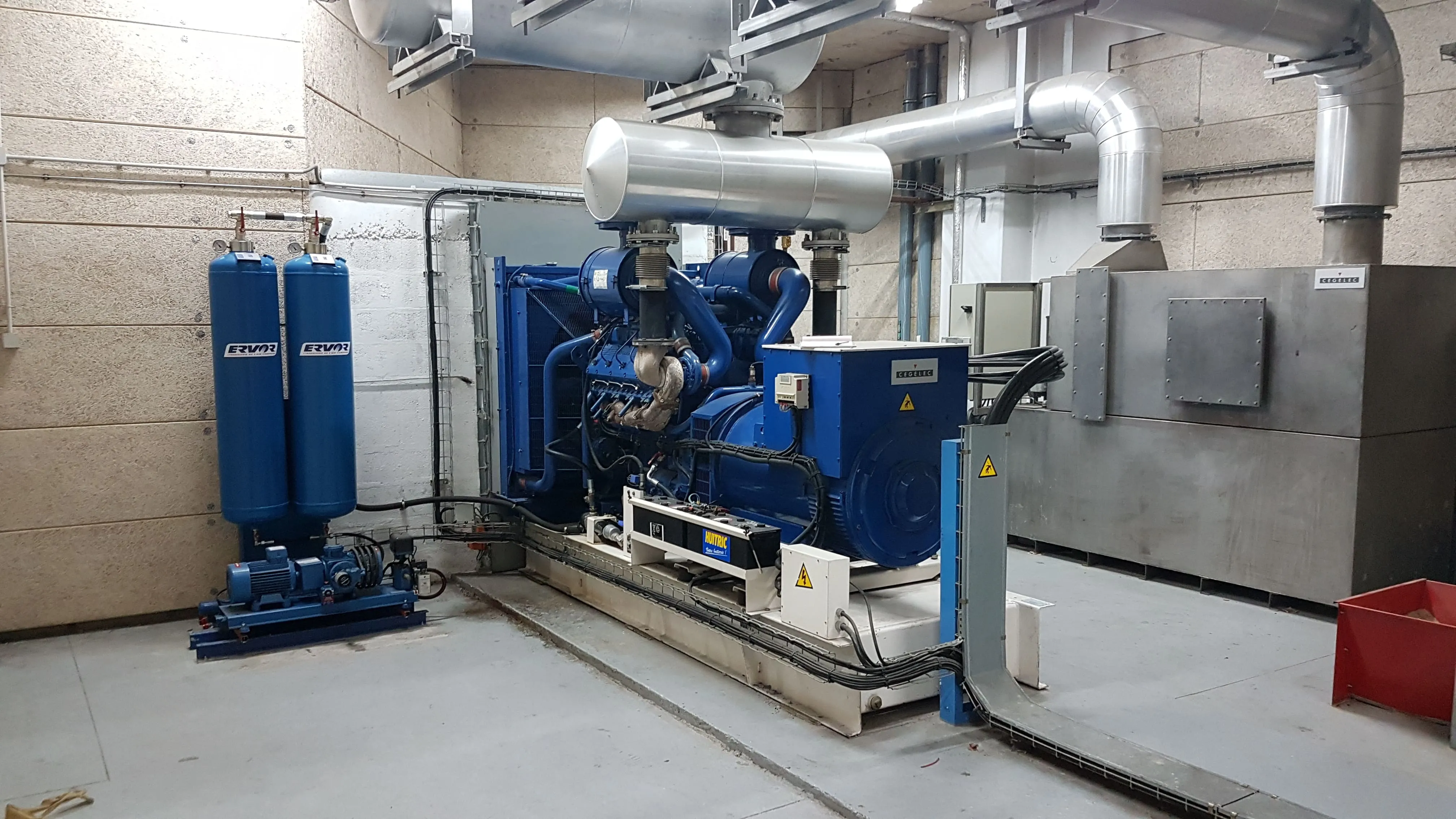 Maintenance of equipment (compressor, generator set, smoke washer)